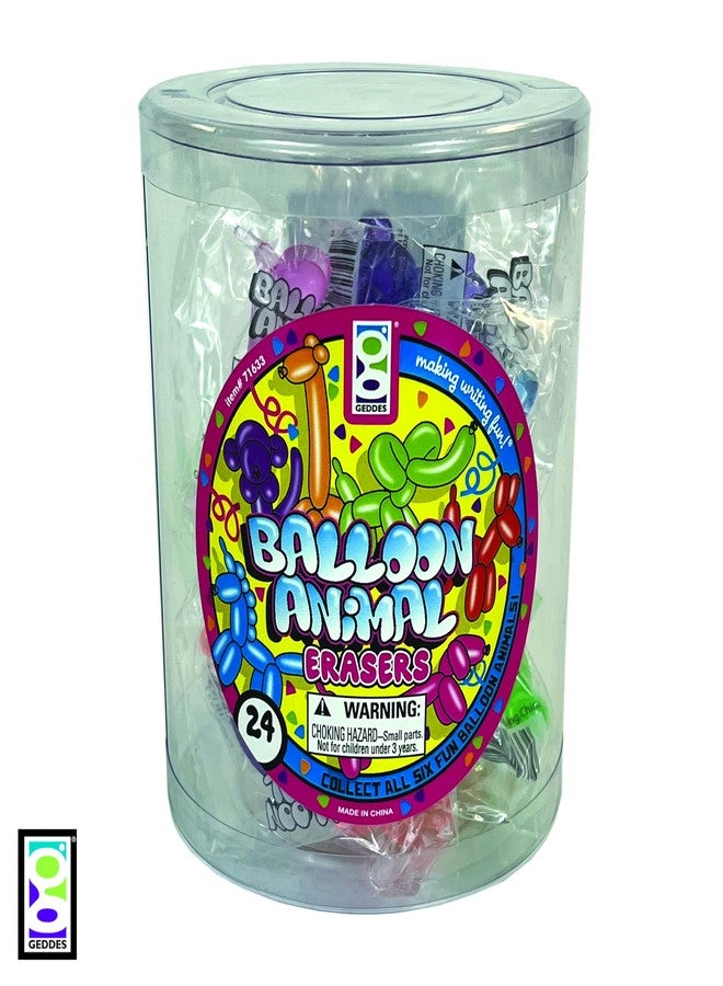 Geddes Raymond Geddes Balloon Eraser Animals Tub of 24, (71633) - Image 5