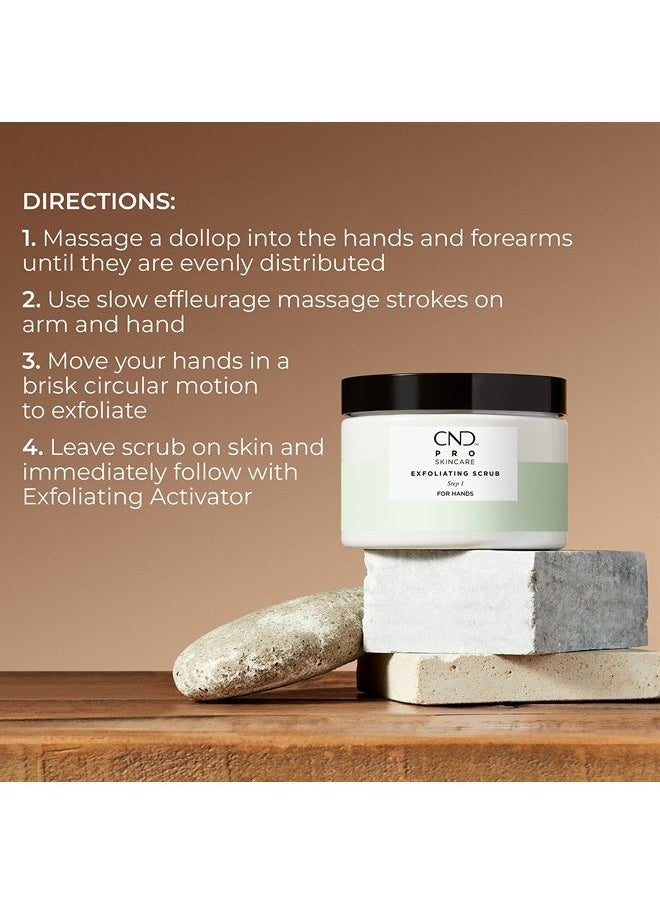 CND - Pro Skincare Exfoliating Scrub for Hands, Exfoliate Skin for Soft and Healthy Hands, Shea Butter and Avocado Oil Formula, Step 1, 10.1 Oz - Image 1