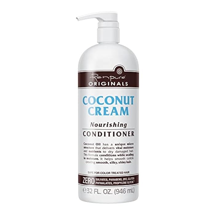 Renpure Coconut Cream Nourishing Conditioner, 32 Ounce - Image 1