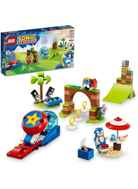 76990 Sonic The Hedgehog Sonic'S Speed Sphere Challenge Set Buildable Toy Game With 3 Characters Incl. A Moto Bug Badnik Figure Toys For Kids Boys And Girls 6 Plus Years Old