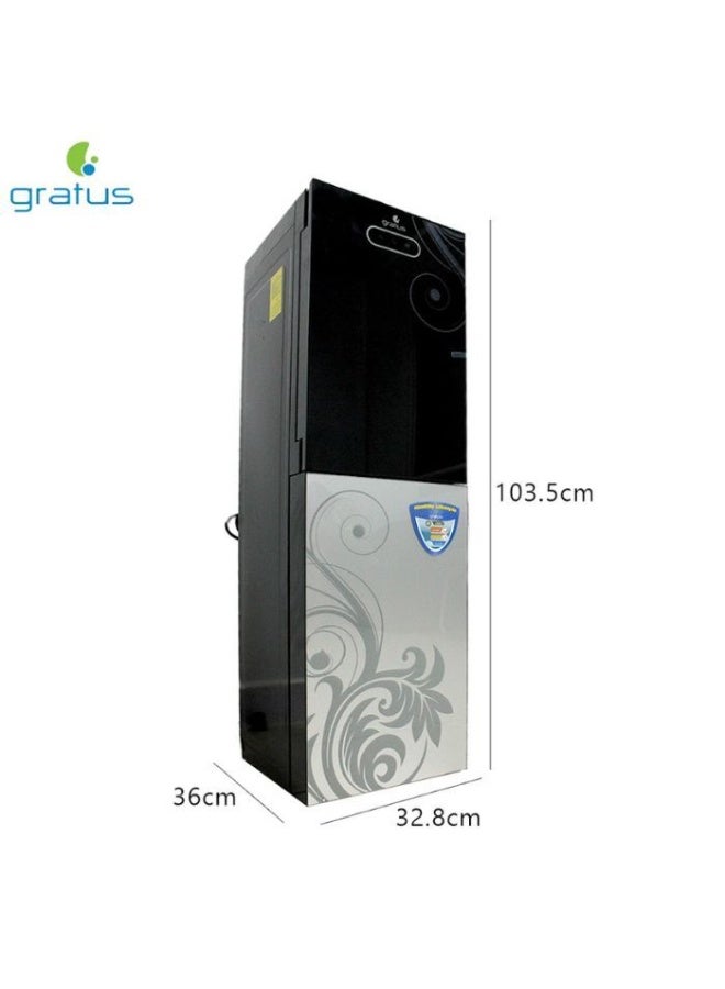 gratus 3‑Tap Floor‑Standing Water Dispenser with Fridge – Hot, Cold & Room‑Temp • Top-Load • 1 Year Full & 2 Year Compressor Warranty • Model GWD538ACFRMLX - Image 5