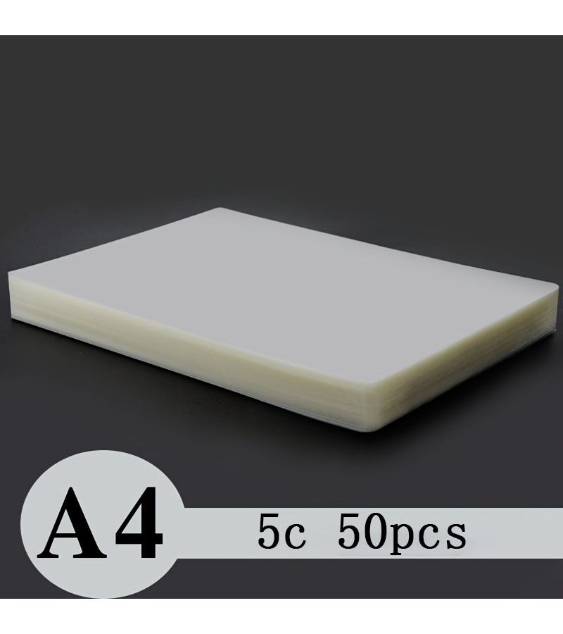 Pack Of 50 A4 Clear Thermal Laminating Pouches High Transparency Dry Erase Capabilities For All Thermal Laminators Office And Educational Use - Image 1