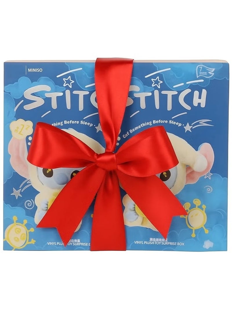 STITCH Twin Pack of Stitch “Eat Something Before Sleep” Plush Toy Surprise Blind Box Collectible - Image 1