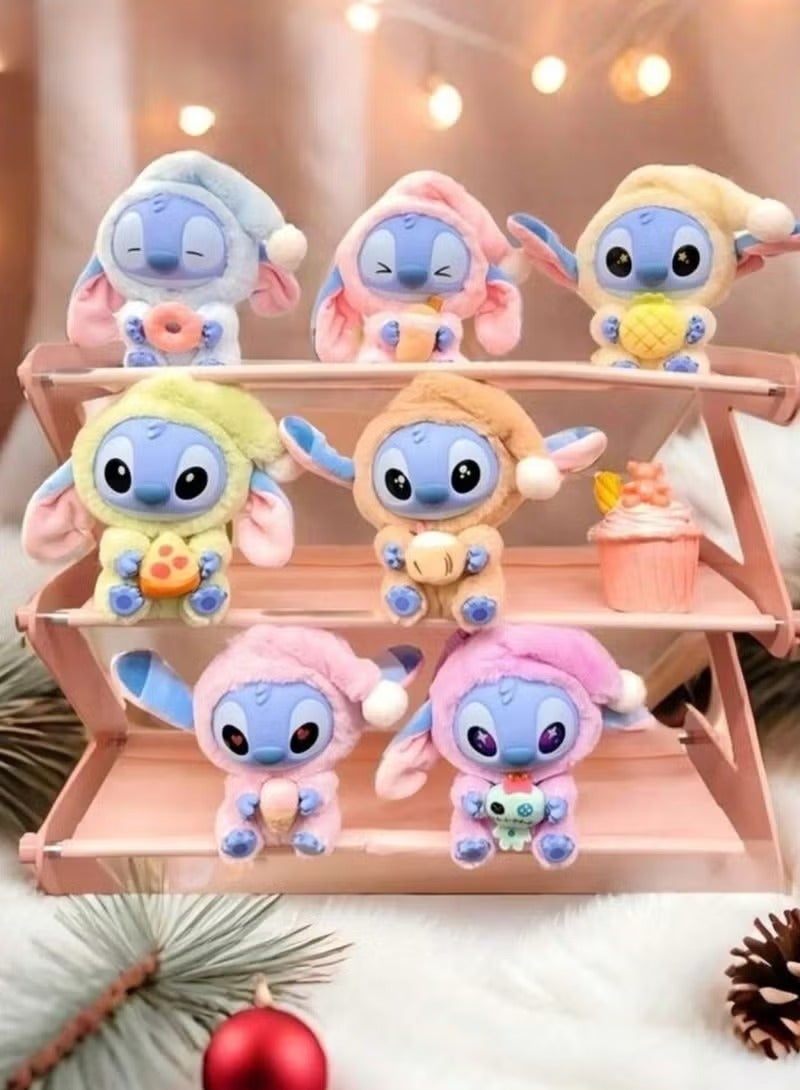 STITCH Twin Pack of Stitch “Eat Something Before Sleep” Plush Toy Surprise Blind Box Collectible - Image 2