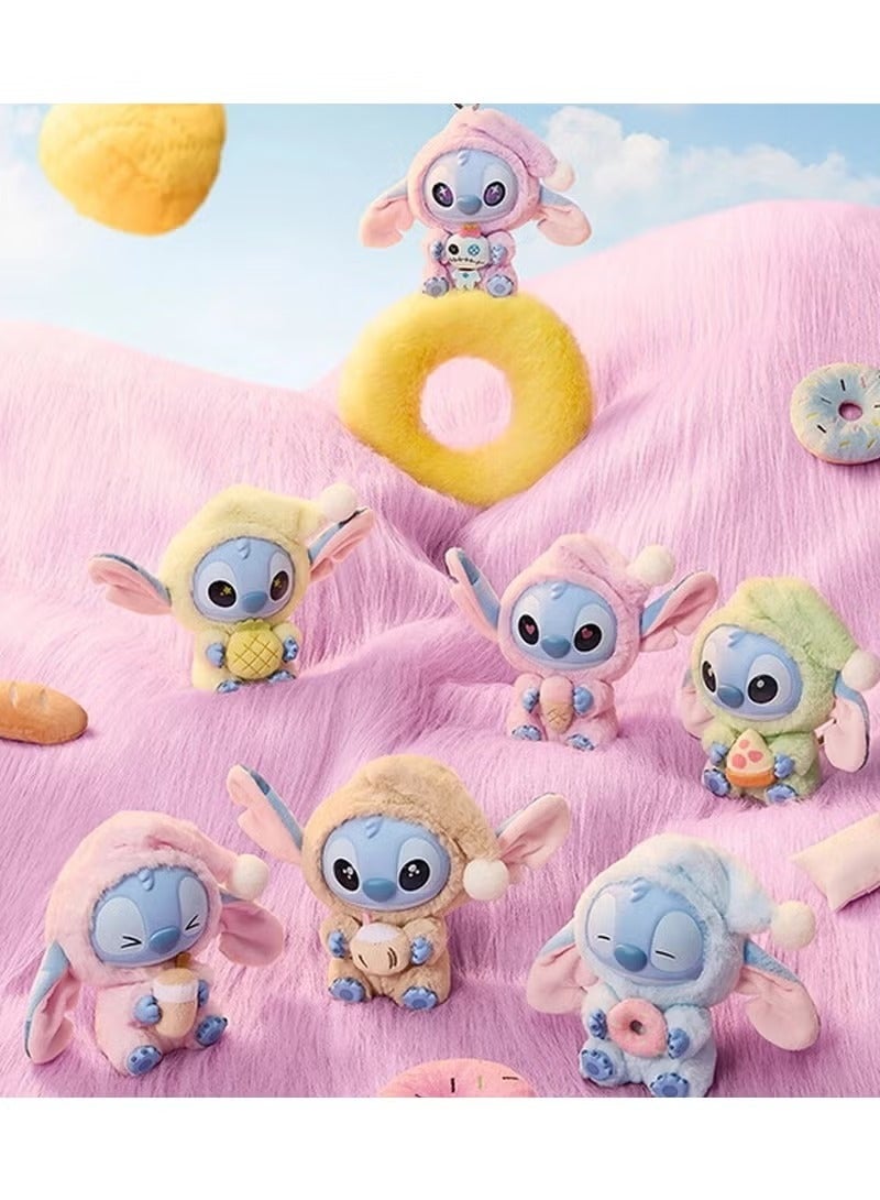 STITCH Twin Pack of Stitch “Eat Something Before Sleep” Plush Toy Surprise Blind Box Collectible - Image 3