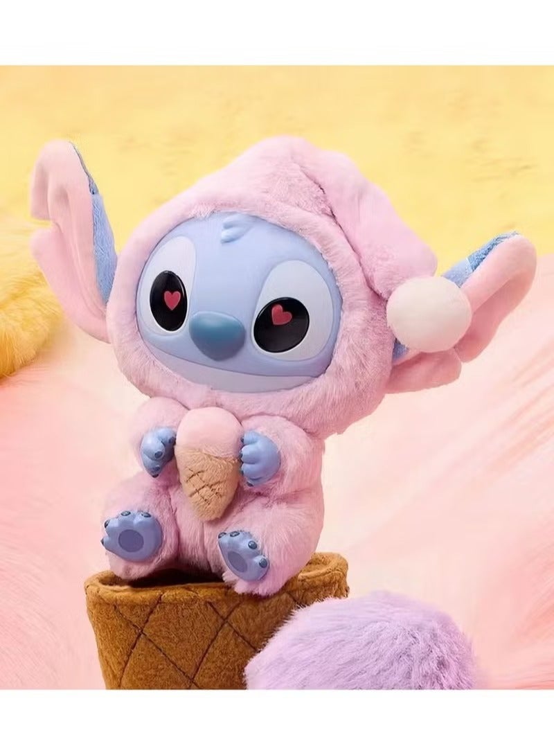 STITCH Twin Pack of Stitch “Eat Something Before Sleep” Plush Toy Surprise Blind Box Collectible - Image 5