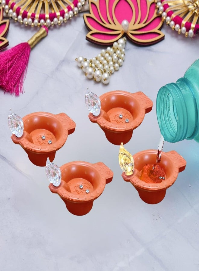 One94Store Water Sensor LED Diyas - Flameless & Smokeless Warm White Ambient Tea Light Candles for Diwali, New Year, Home, Mandir & Festival Decoration (Pack of 6) - Image 3