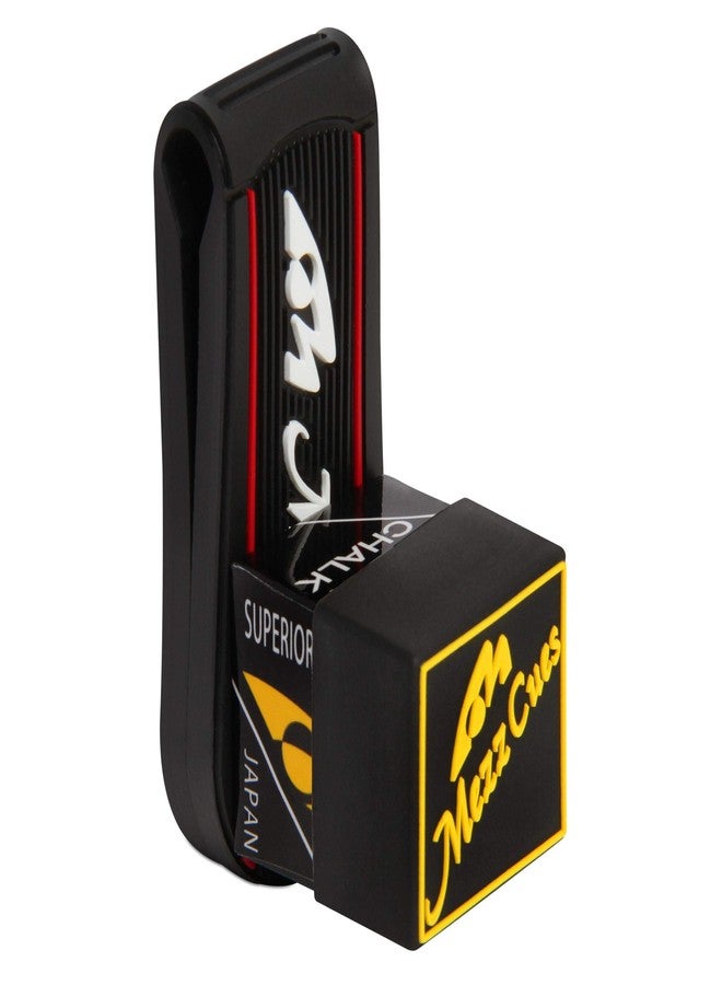 MEZZ (Black w/White logo) - Smart Chalk Set: Pool Cue Chalk + Chalk Holder + Chalk Cover - Image 5