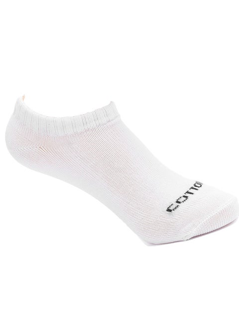 Plain Liner Sock-White