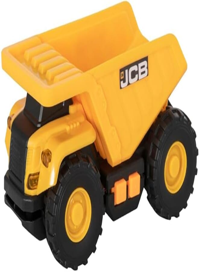 HTI Teamsterz Small Light and Sound JCB Dump Truck Toy, Black/Yellow