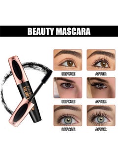 Charm Kiss 3 Pack 4D Silk Fiber Lash Mascara, Waterproof Smudge-proof Thickening Mascara Black Thickening Lengthening Mascara, All Day Exquisitely Full, Long, Thick, Long-Lasting No Flaking Lash Extensions  - Image 5