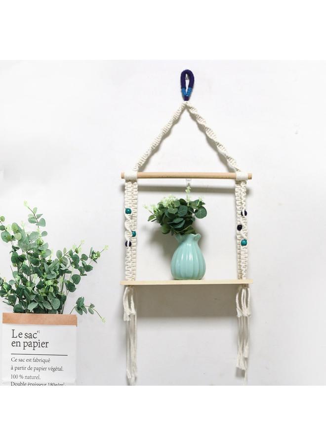 الأزرق جي دبليو تبيع الشركة المصنعة مباشرة أرفف جديدة منسوجة يدويًا ، وزخارف حائط ، ومعلقات حائط ، زخارف بسيطة في المنزل - Image 2