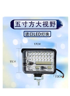 ماركة غير محددة مصباح LED مربع مقاس 5 بوصات 48 LED 12 فولت ضوء خلفي فائق السطوع للشاحنات والحفارات والرافعات الشوكية والسيارات والدراجات النارية  - Image 3