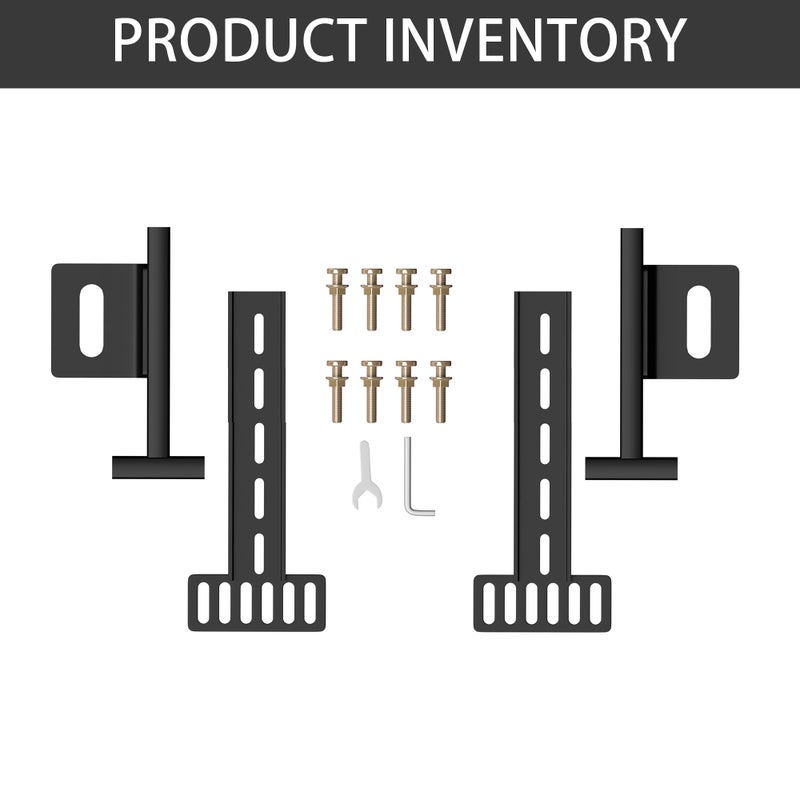ZUAGCO Headboard Brackets for Metal Bed Frame Adjustable Brackets for Headboard with Footboard Extension Kit Fit Twin Full Queen King 2 Pack Matte Black - Image 4