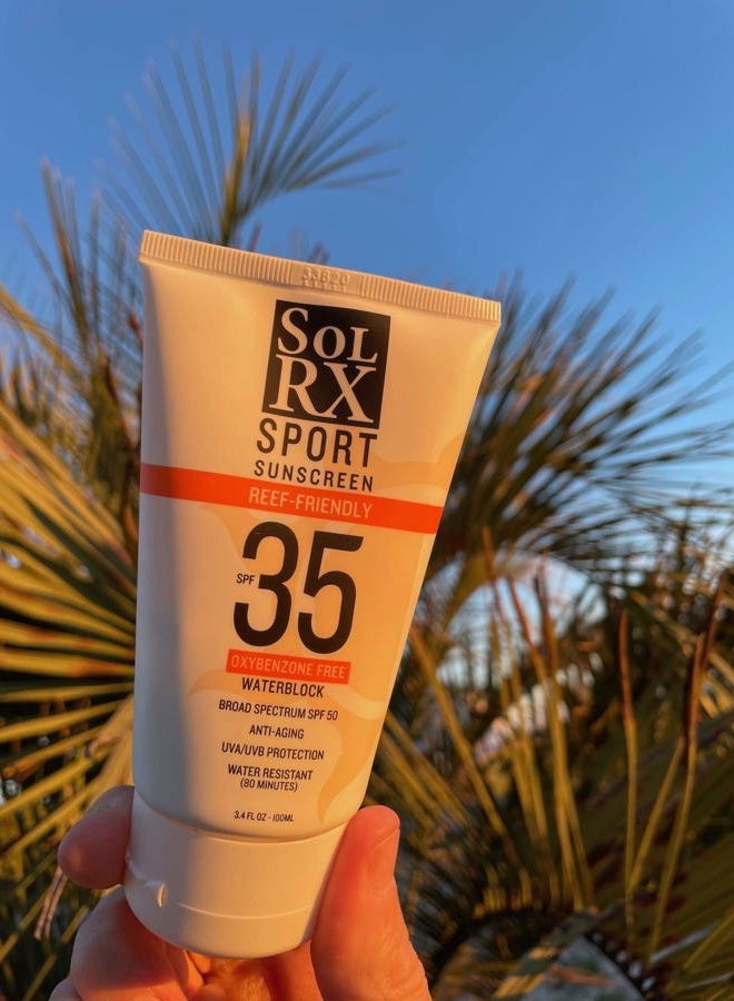 solrx SPORT SPF 35 Sunscreen, Reef Friendly, Oxybenzone Free, Fragrance Free - Image 4