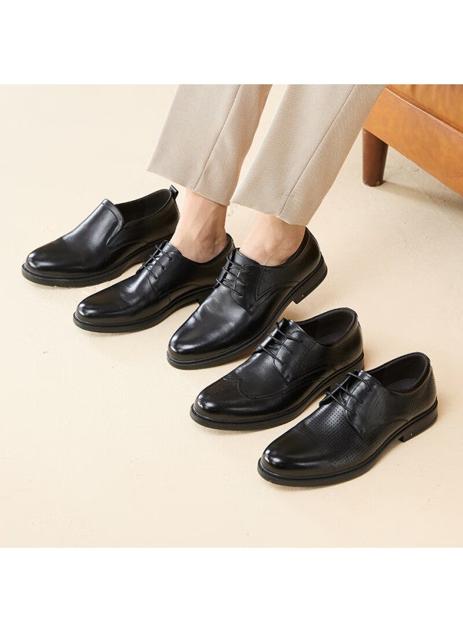 Basto Commuter Business Leather Shoes, Comfortable Cowhide Men's Formal Shoes, Wedding Shoes, 25002am5 Black , Size 38 - Image 3