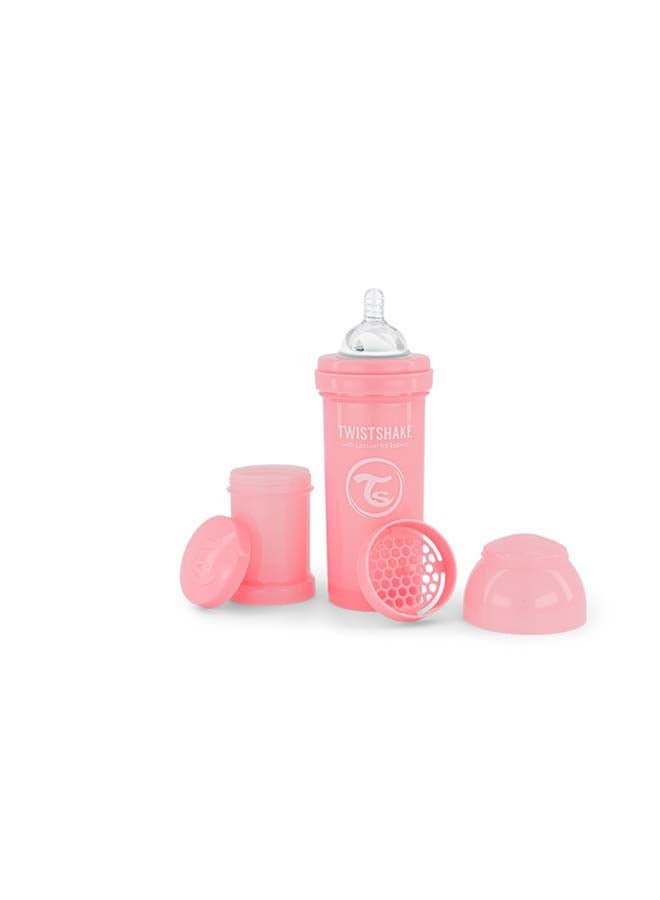 TWISTSHAKE زجاجة بيبي توستشيك مضادة للمغص 260 مل باللون الوردي الباستيل - Image 3