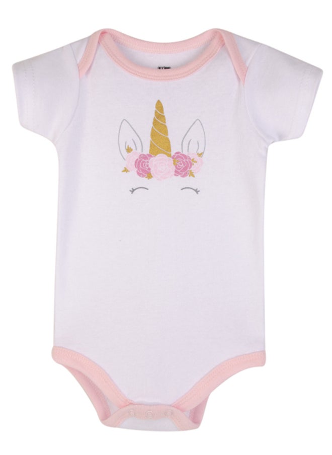 hudson baby Baby Layette Set 3 Piece Unicorn, 3 - 6 Months  - Image 4