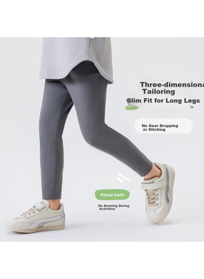 Mqdmini Girls' Leggings Kids Yoga Pants 5A Antibacterial Children'S Pants Girls Dance Slim Elastic Pants - Image 2