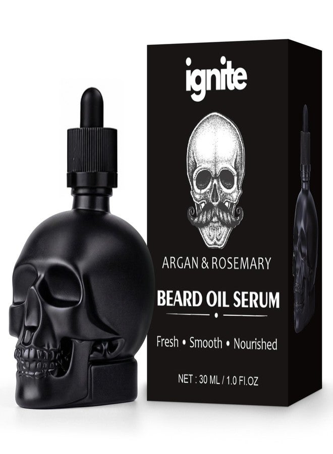 ignite Beard Oil for Men, Argan & Rosemary, Non-Greasy Serum - Image 1