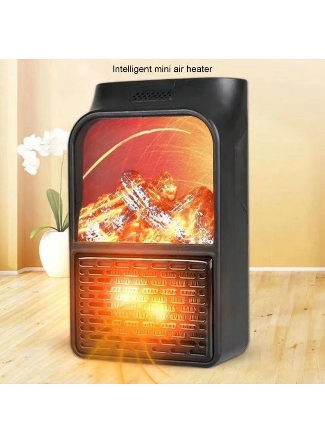 سخان لهب صغير 1000 وات PTC سيراميك تسخين سريع سخان مدفأة محمول صامت مع غلاف بلوري مقاوم للحريق للمنزل - Image 3