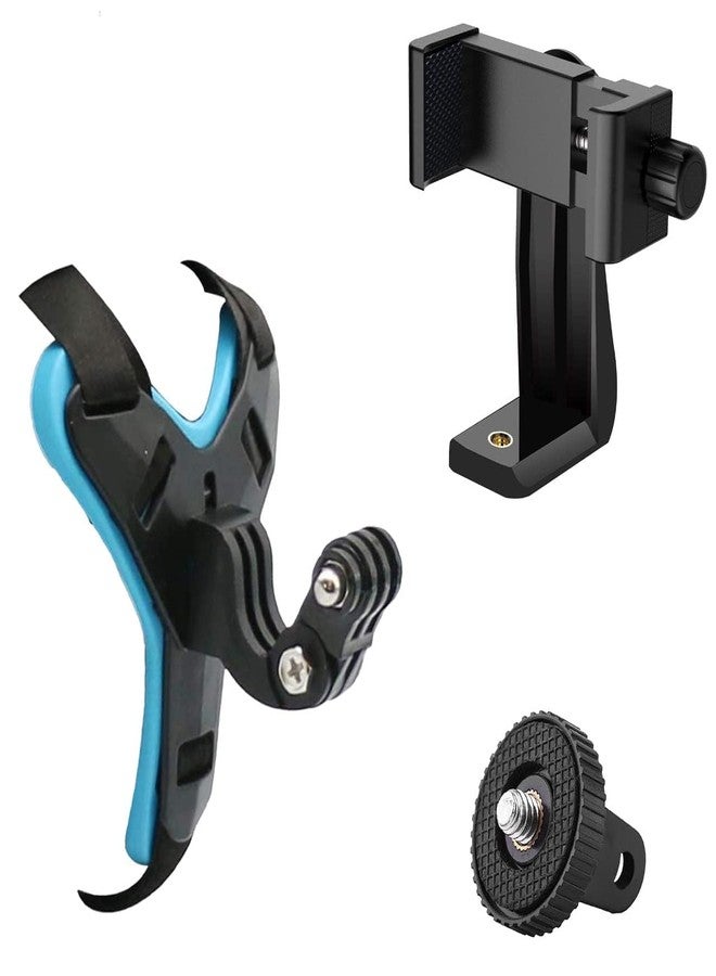 SUPERNIC Helmet Chin Strap with Mobile Plate 360 Degree Mount Compatible with Go pro Hero 9/8/7/6,SJ CAM, Y i, D JI Os mo Action & Other Action Cameras - Image 1