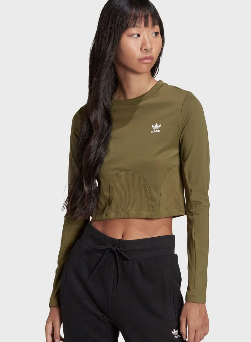 adidas Originals Trefoil Rib Top