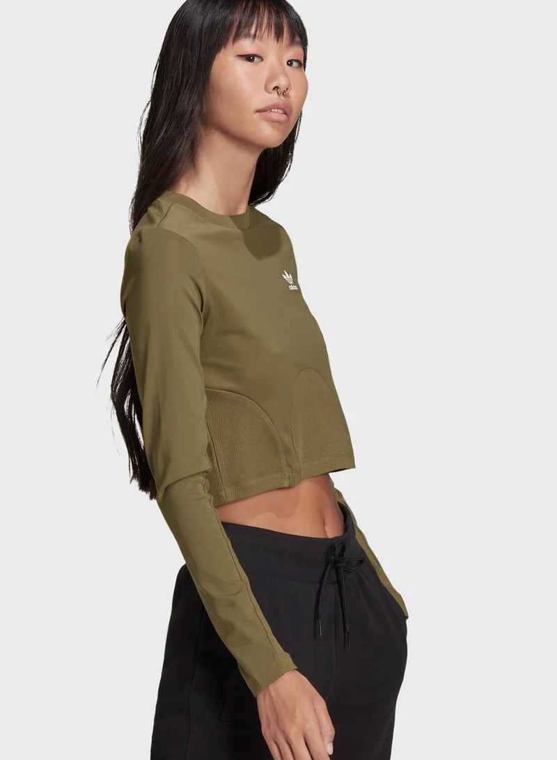 adidas Originals Trefoil Rib Top