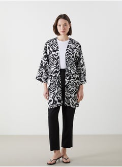 LC WAIKIKI Women's Shawl Collar Patterned Kimono  - Image 2