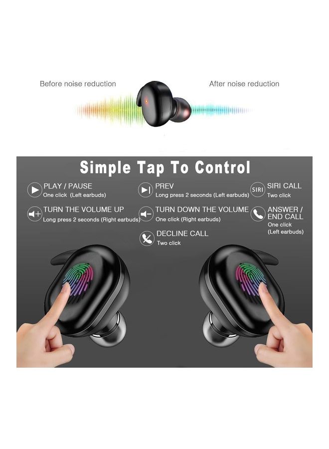 NIBEMINENT Bluetooth 5.0 True Wireless Mini Earbuds Black - Image 4