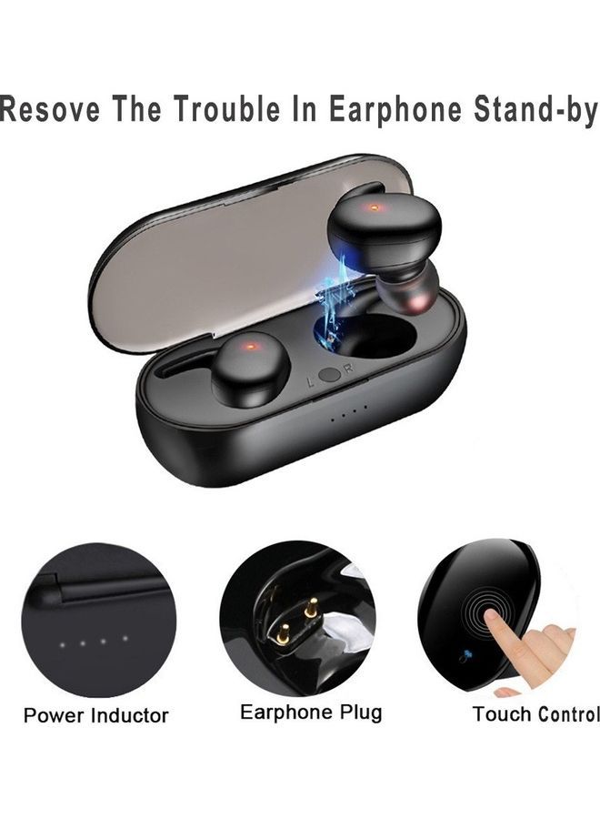 NIBEMINENT Bluetooth 5.0 True Wireless Mini Earbuds Black - Image 2