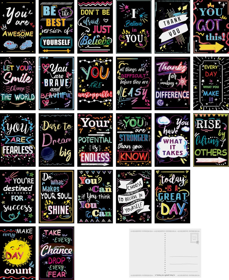 Iconikal 75-Count Inspirational, Motivational, Gratitude, Appreciation, Kindness & Encouragement Sayings Postcards, 4 x 6-Inch - Image 1