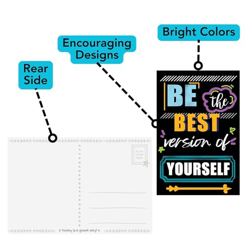 Iconikal 75-Count Inspirational, Motivational, Gratitude, Appreciation, Kindness & Encouragement Sayings Postcards, 4 x 6-Inch - Image 5