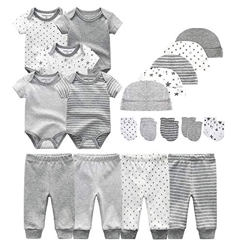 Kiddiezoom Unisex Baby Layette Essentials Giftset Clothing Set 19-Piece For Newborn Baby - Image 1
