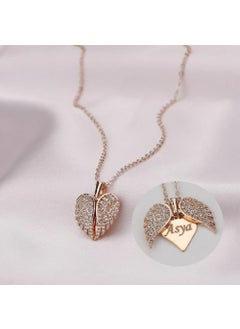 Hediyesahibi Gift Owner Name Special Angel Wing Necklace  - Image 3