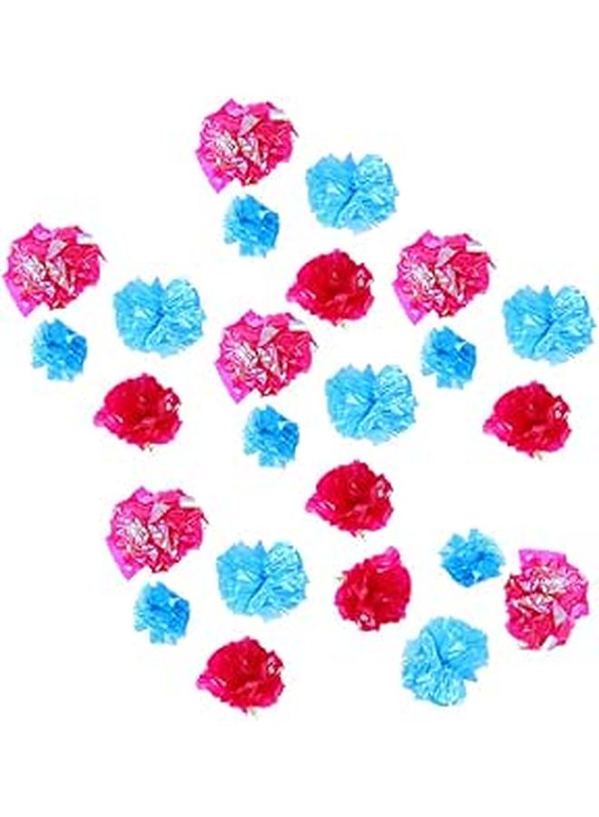 25 Pcs Crinkle Cat Paper Balls With Sound Effects Lightweight Interactive Play Toys For Indoor Cats Random Colors Mixed Multicolor - Image 1