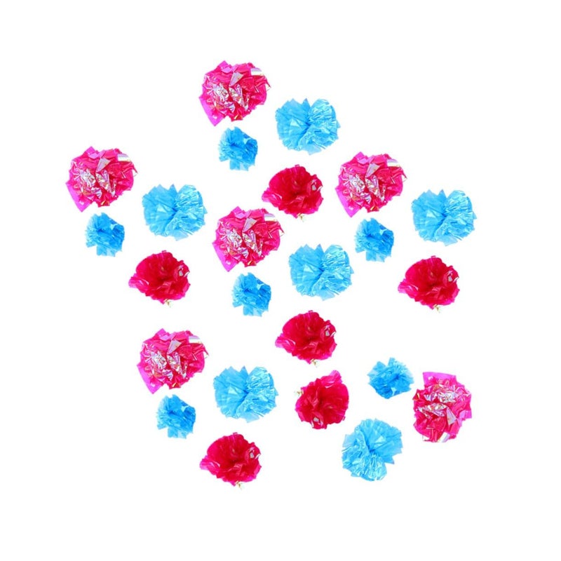 25 Pcs Crinkle Cat Paper Balls With Sound Effects Lightweight Interactive Play Toys For Indoor Cats Random Colors Mixed Multicolor - Image 2