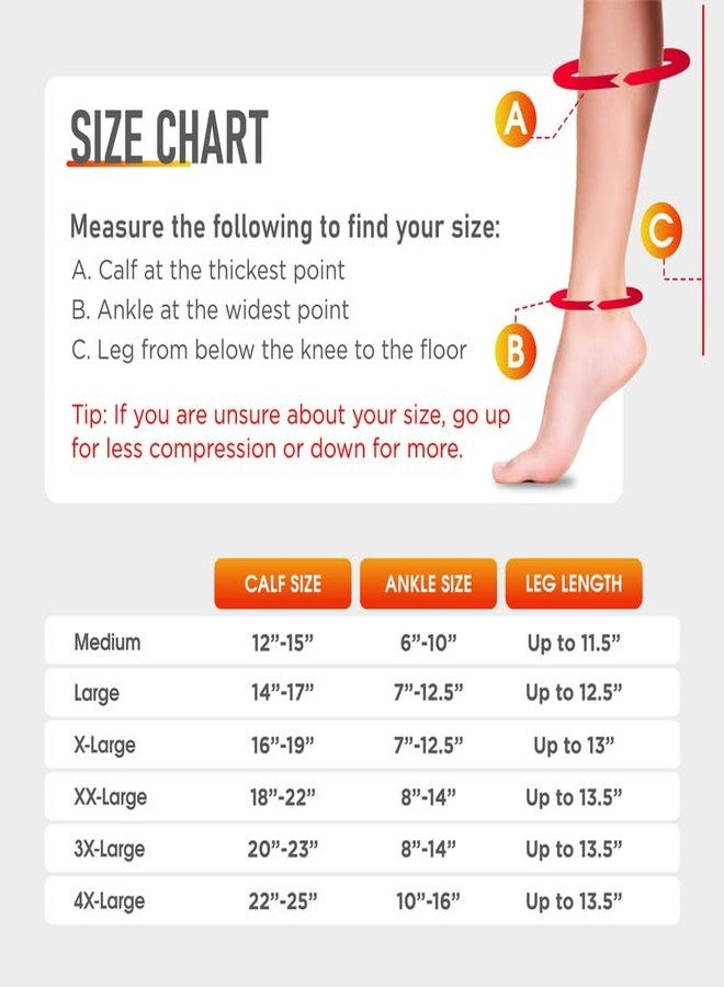 Lemon Hero Short/Petite Zippered Medical Compression Socks with Zipper Safe Guard & Open Toe - Best Leg Support Stocking (3X-Large Short, Beige) - Image 2