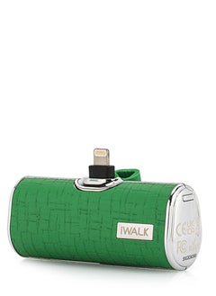 iWalk iWALK Small Portable Power Bank 4500mAh Power Bank, Lightining-Type Leather-Green  - Image 1