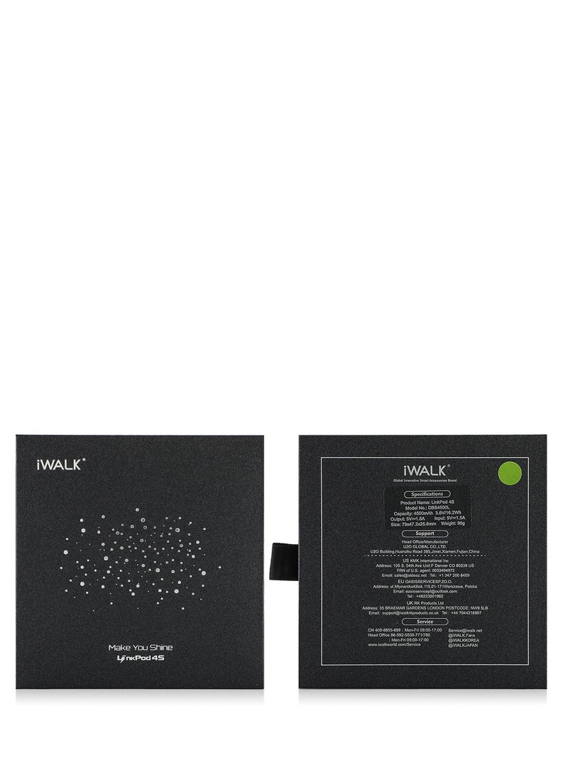 آيووك بنك الطاقة المحمول الصغير iWALK بنك طاقة صغير محمول بسعة 4500 مللي أمبير في الساعة، جلد من النوع الخفيف-أخضر - Image 5
