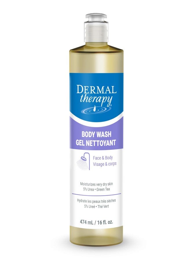 Dermal Therapy 2-in-1 Body Wash Moisturizing Cleanser - 5% Urea & AHA, Sulfate-Free - 16 Fl Oz / 474 ml - Image 1