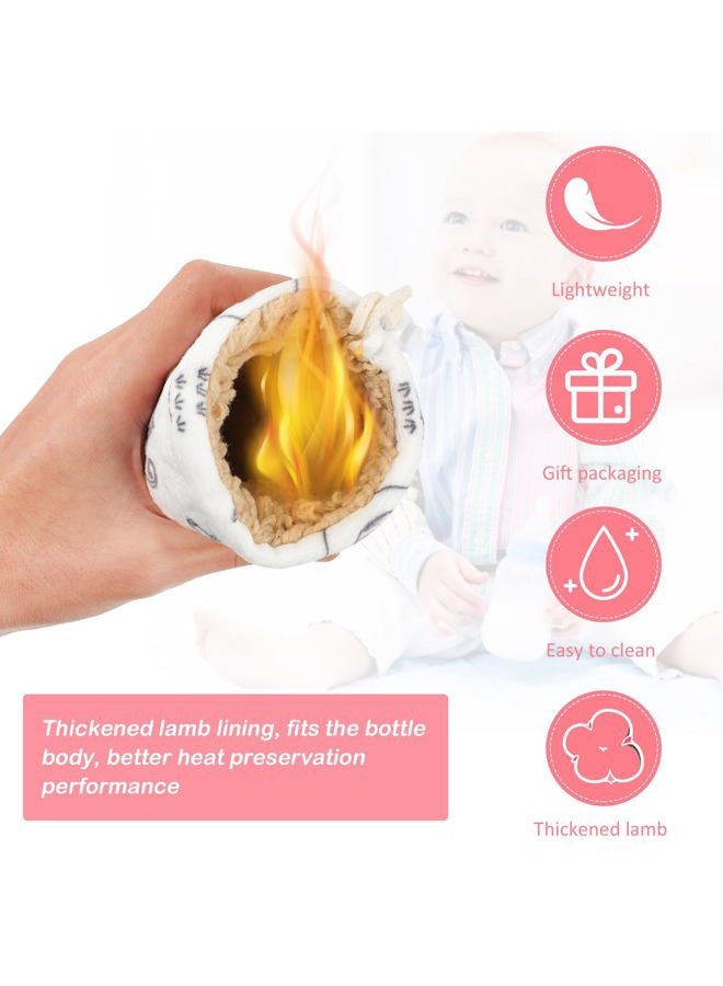 ULTNICE Baby Bottle Insulator Sleeve with String Warm Baby Bottle Cover Glass Nursing Bottle Feeder Bottle Warm Holder Pouch Infant - Image 3