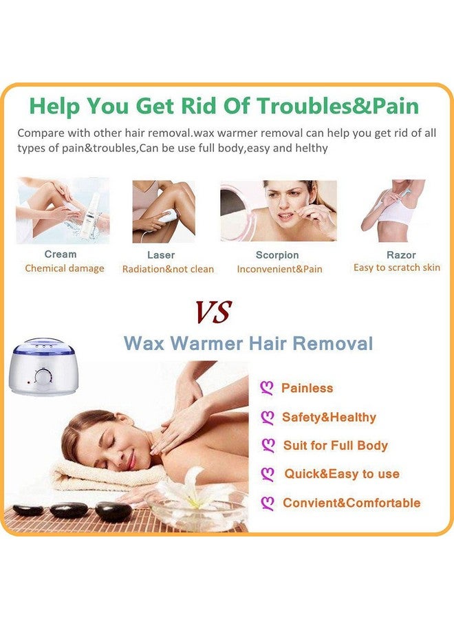 CUVLY Beads Wax Hair Removal Cream Wax Beans For Hand,Legs,Bikini,Body Hair Removal Wax For Men And Women (Waxing Kit) (Wax Combo) - 1 Count - Image 5