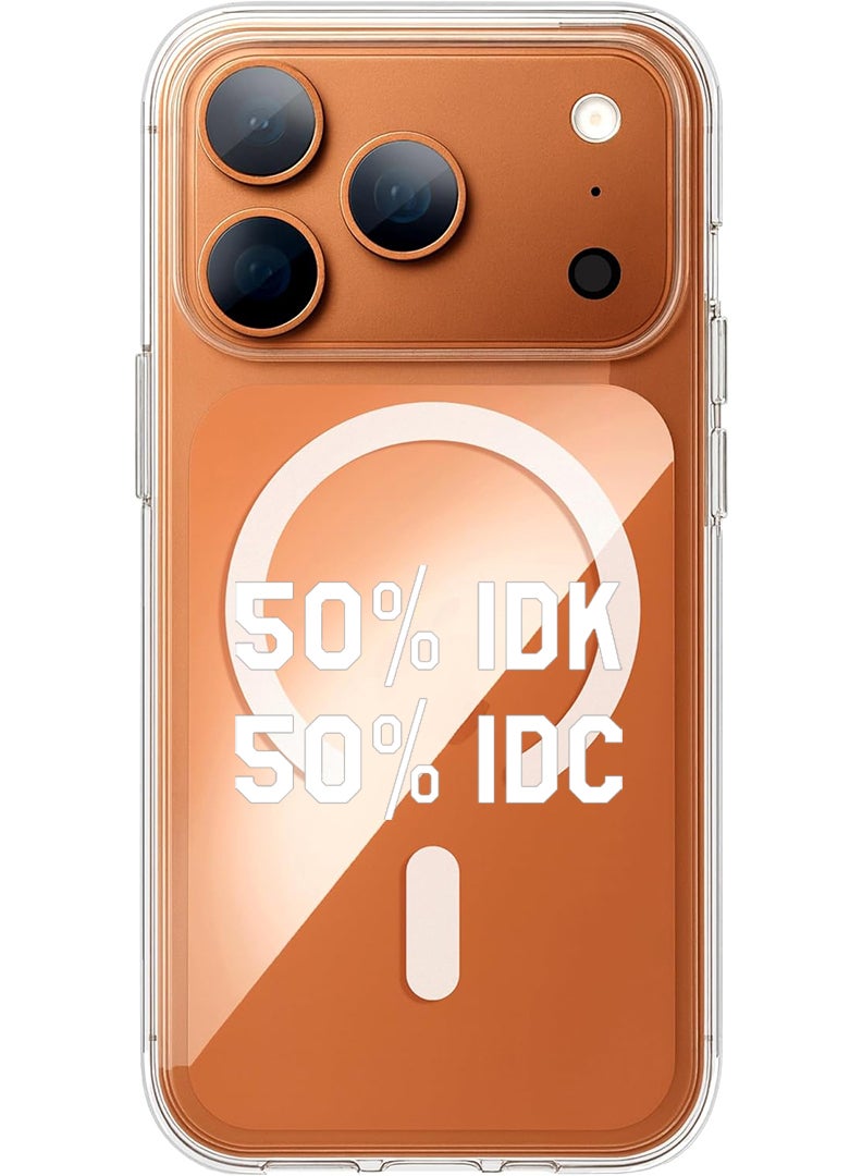 Theodor Magnetic Case for Apple iPhone 17 Pro Compatible with MagSafe Wireless Charging, Shockproof Phone Bumper Cover - If you never go you will never Know - White - Image 1