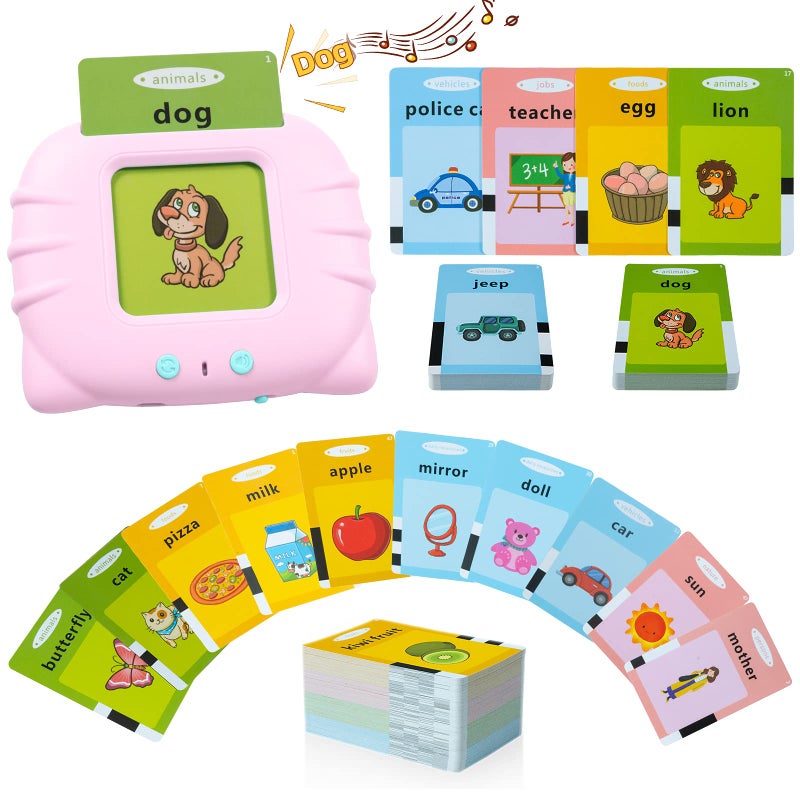 QuTZ Toddler Toys for 2 3 4 5 Year Old Boys and Girls, Speech Therapy/Autism Sensory Toys for Autistic Children, Learning Montessori Toys, 224 Sight Words Talking Flash Cards - Image 1