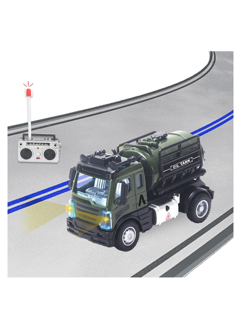 Little Story شاحنة عسكرية للأطفال مع جهاز تحكم عن بعد - أخضر - Image 3