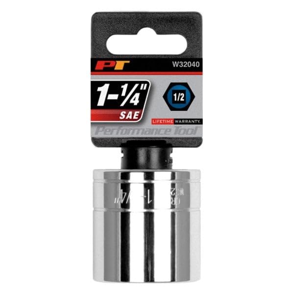 Performance Tool W32040 1/2-Inch Drive 6-Point Socket Set with Recessed Edges and Chrome Vanadium Steel Construction - Image 2