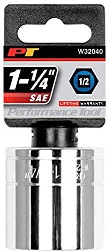 Performance Tool W32040 1/2-Inch Drive 6-Point Socket Set with Recessed Edges and Chrome Vanadium Steel Construction - Image 5