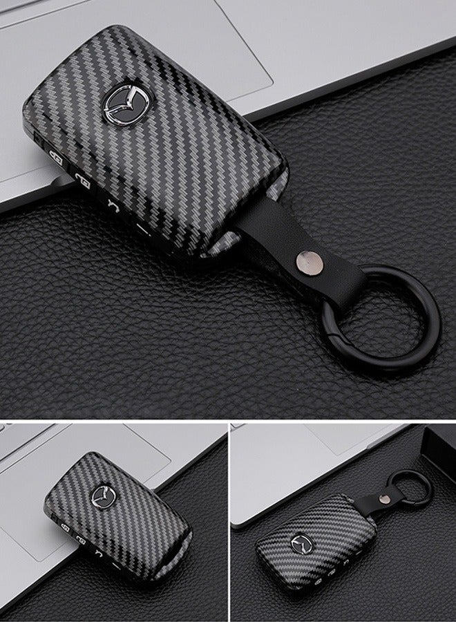 Generic Suitable For 2019-2021 Mazda 3/Mazda 3 Hatchback/Mazda CX4 CX5 CX8 CX9 CX-30/Mazda 6 WAZSKE11D01 key Protection Case High-end Car Key Case  - Image 4