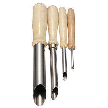 Generic 4 Pcs Round Hole Cutter Stainless Steel Circle Shaping Pottery Clay Sculpture Tools  - Image 3